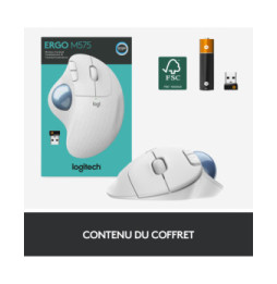 Logitech ERGO M575 Trackball 5 buttons, Bluetooth, Trackball, 400 - 2000 Dpi, 100 x 134 x 48 mm, 145 g  (910-005870)