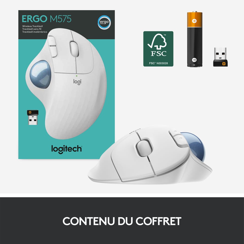 Logitech ERGO M575 Trackball 5 buttons, Bluetooth, Trackball, 400 - 2000 Dpi, 100 x 134 x 48 mm, 145 g  (910-005870) — image 13
