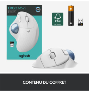 Logitech ERGO M575 Trackball 5 buttons, Bluetooth, Trackball, 400 - 2000 Dpi, 100 x 134 x 48 mm, 145 g  (910-005870)