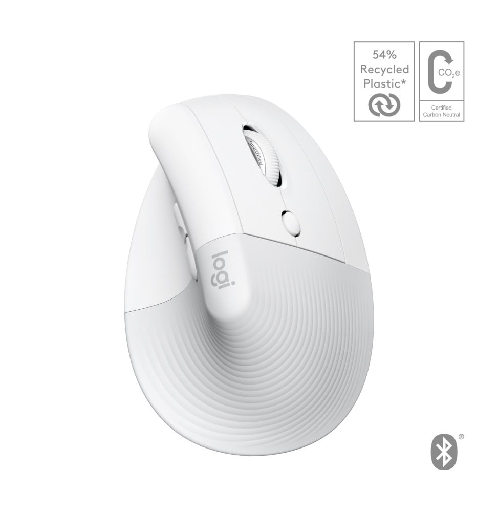 Logitech Lift for Mac souris Droitier RF sans fil + Bluetooth Optique 4000 DPI (910-006477)