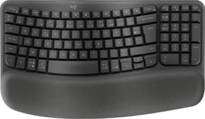 Logitech Wave Keys clavier RF sans fil + Bluetooth AZERTY Français Graphite (920-012286)