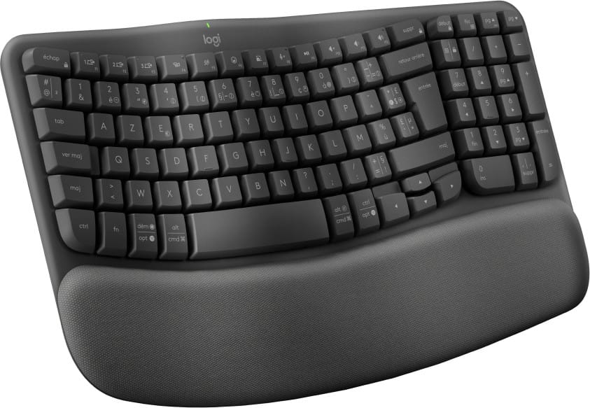 Logitech Wave Keys clavier RF sans fil + Bluetooth AZERTY Français Graphite (920-012286) — image 2