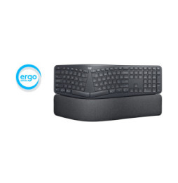 Logitech Ergo K860 clavier RF sans fil + Bluetooth Français Graphite (920-010104)