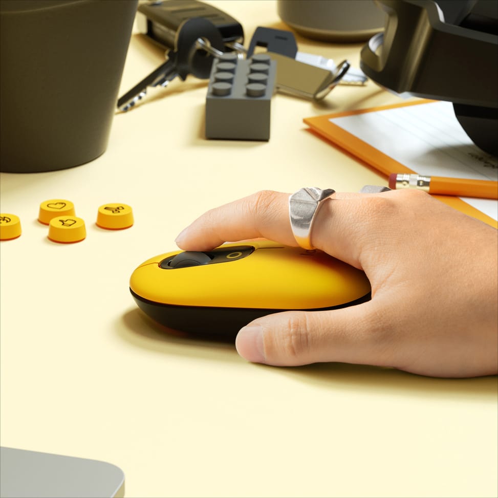 Logitech POP Mouse souris Ambidextre RF sans fil + Bluetooth Optique 4000 DPI (910-006546) — image 3