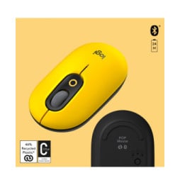 Logitech POP Mouse souris Ambidextre RF sans fil + Bluetooth Optique 4000 DPI (910-006546)