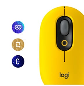 Logitech POP Mouse souris Ambidextre RF sans fil + Bluetooth Optique 4000 DPI (910-006546)