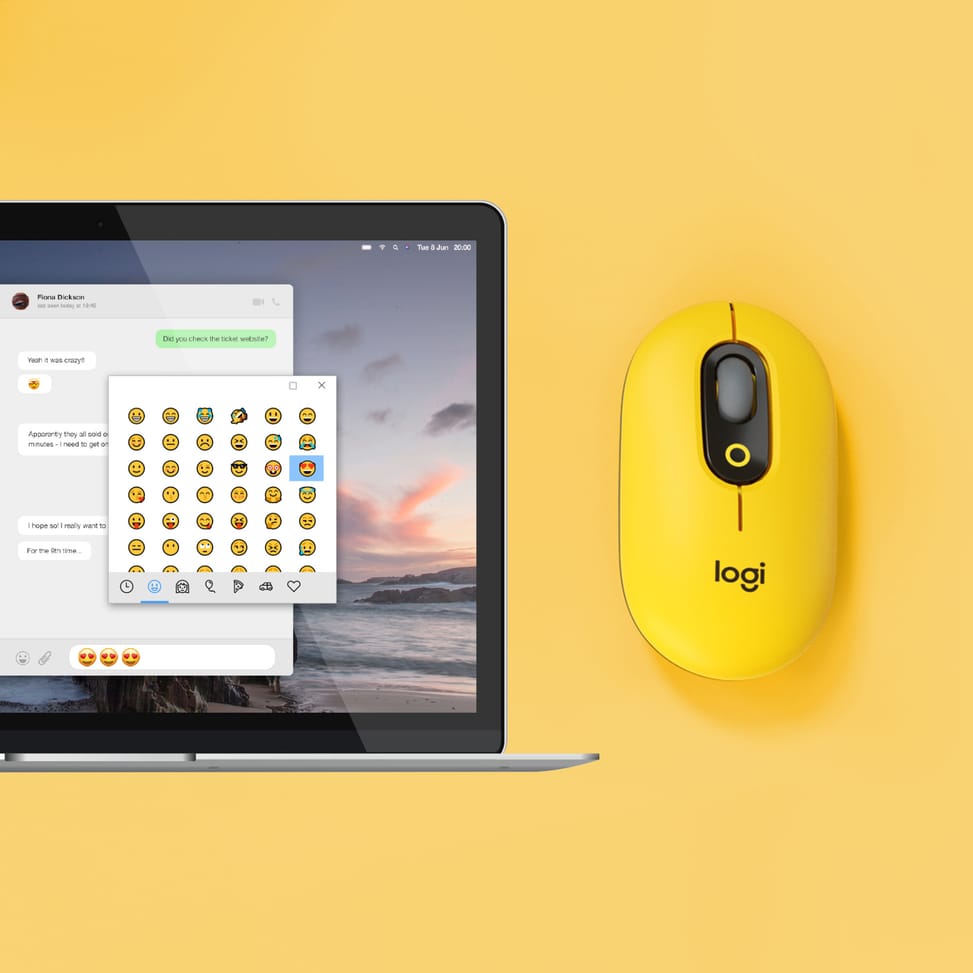 Logitech POP Mouse souris Ambidextre RF sans fil + Bluetooth Optique 4000 DPI (910-006546) — image 6