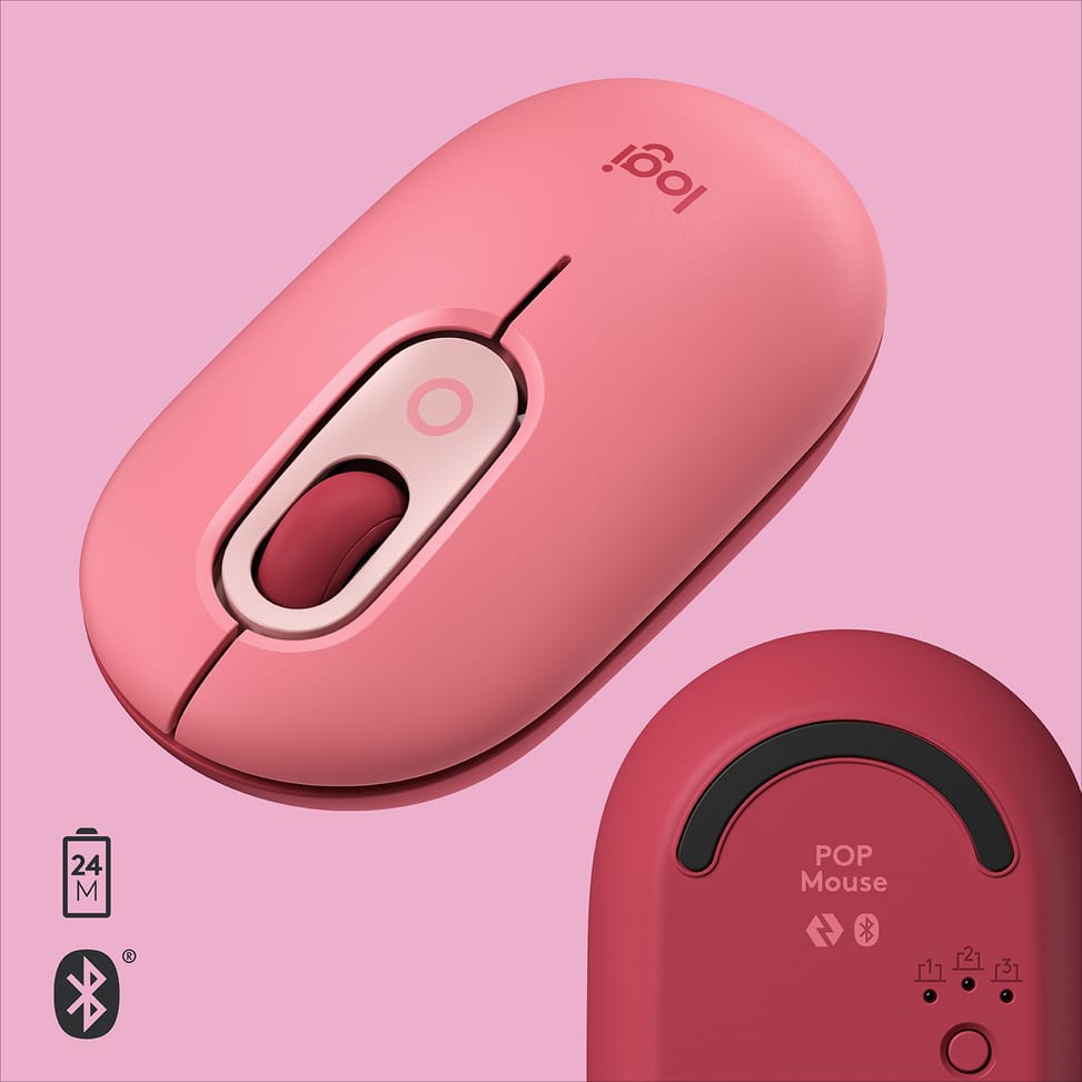 Logitech POP Mouse souris Ambidextre RF sans fil + Bluetooth Optique 4000 DPI (910-006548) — image 6