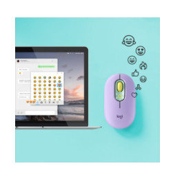 Logitech POP Mouse souris Ambidextre RF sans fil + Bluetooth Optique 4000 DPI (910-006547)
