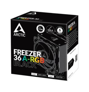 ARCTIC Freezer 36 A-RGB Processeur Refroidisseur d'air 12 cm Noir 1 pièce(s) (ACFRE00124A)