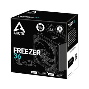 ARCTIC Freezer 36 Processeur Refroidisseur d'air 12 cm Noir 1 pièce(s) (ACFRE00123A) — image 6