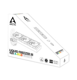ARCTIC Liquid Freezer III 420 A-RGB Processeur Refroidisseur de liquide tout-en-un 14 cm Blanc 1 pièce(s) (ACFRE00153A)