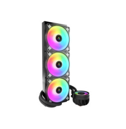 ARCTIC Liquid Freezer III 420 A-RGB Processeur Refroidisseur de liquide tout-en-un 14 cm Noir 1 pièce(s) (ACFRE00145A)