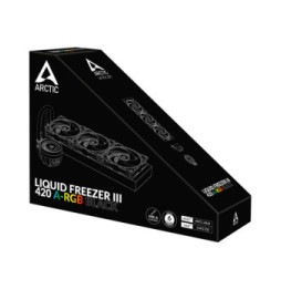 ARCTIC Liquid Freezer III 420 A-RGB Processeur Refroidisseur de liquide tout-en-un 14 cm Noir 1 pièce(s) (ACFRE00145A)