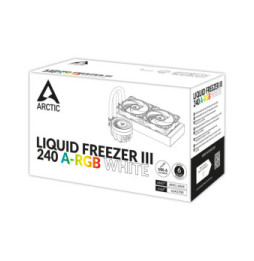 ARCTIC Liquid Freezer III 240 A-RGB Processeur Refroidisseur de liquide tout-en-un 12 cm Blanc 1 pièce(s) (ACFRE00150A)