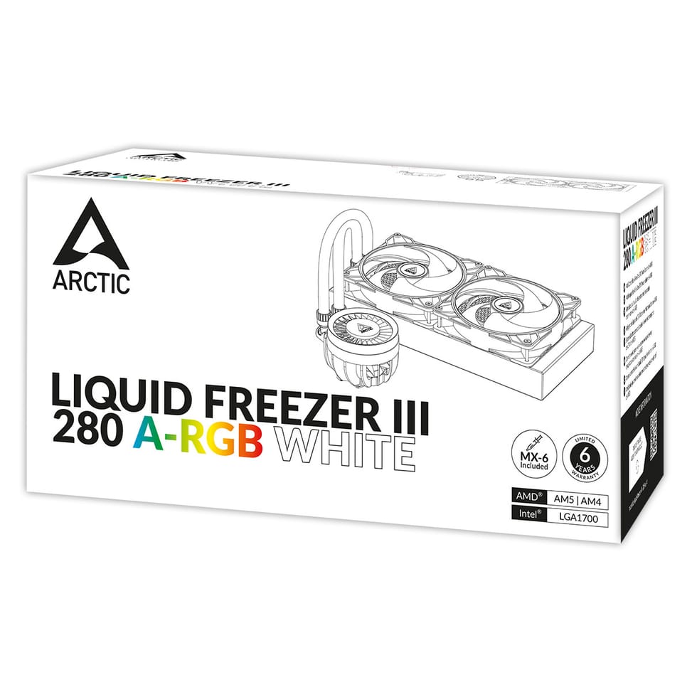 ARCTIC Liquid Freezer III 280 A-RGB Processeur Refroidisseur de liquide tout-en-un 14 cm Blanc 1 pièce(s) (ACFRE00151A) — image 16