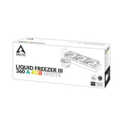ARCTIC Liquid Freezer III 360 A-RGB Processeur Refroidisseur de liquide tout-en-un 12 cm Blanc 1 pièce(s) (ACFRE00152A)