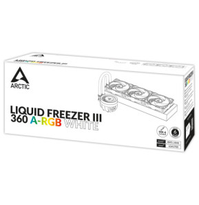 ARCTIC Liquid Freezer III 360 A-RGB Processeur Refroidisseur de liquide tout-en-un 12 cm Blanc 1 pièce(s) (ACFRE00152A)