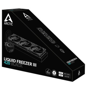 ARCTIC Liquid Freezer III 420 Processeur Refroidisseur de liquide tout-en-un 14 cm Noir 1 pièce(s) (ACFRE00137A)