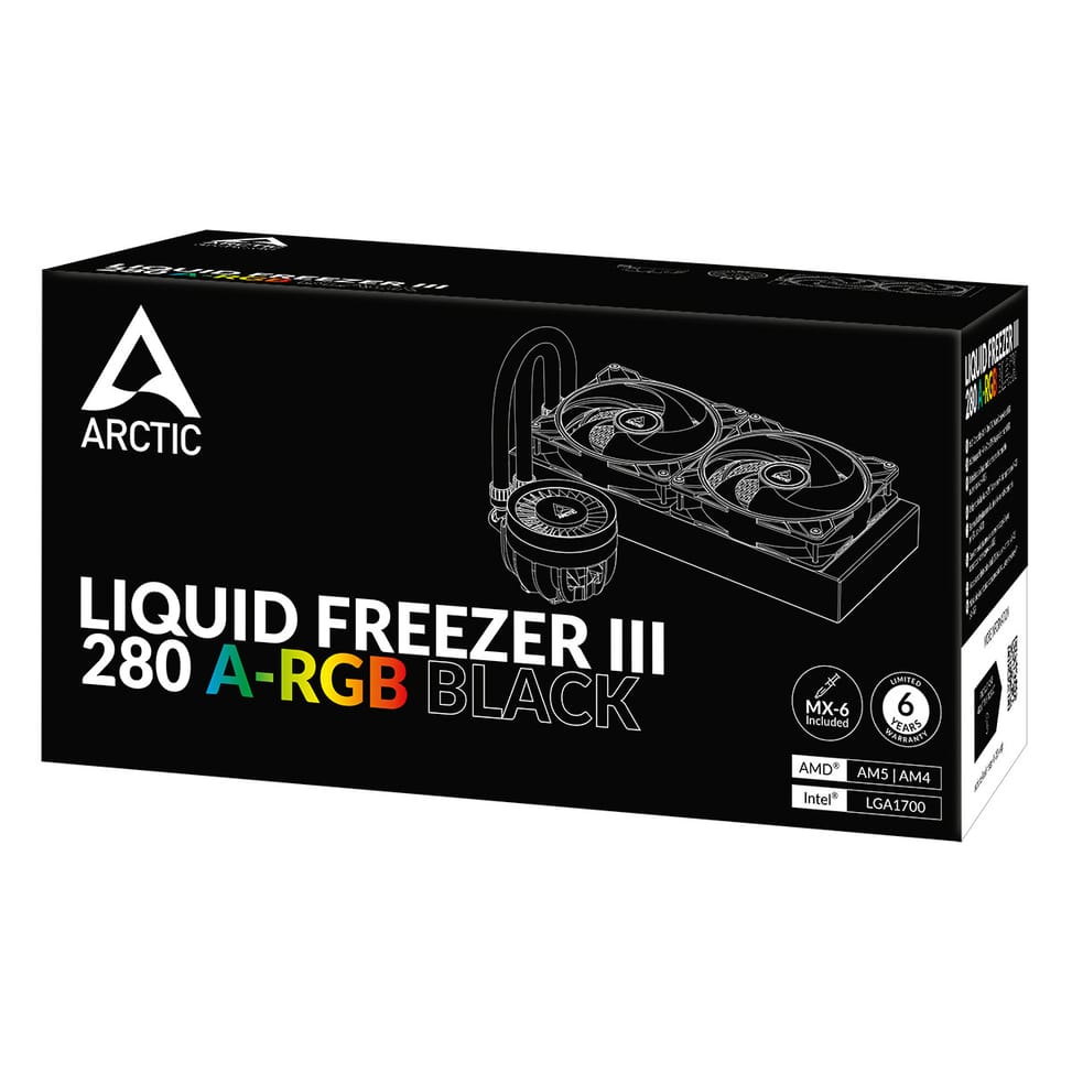 ARCTIC Liquid Freezer III 280 A-RGB Processeur Refroidisseur de liquide tout-en-un 14 cm Noir 1 pièce(s) (ACFRE00143A) — image 17