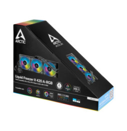 ARCTIC Liquid Freezer II 420 A-RGB Processeur Refroidisseur de liquide tout-en-un 14 cm Noir 1 pièce(s) (ACFRE00109A)