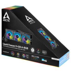 ARCTIC Liquid Freezer II 420 A-RGB Processeur Refroidisseur de liquide tout-en-un 14 cm Noir 1 pièce(s) (ACFRE00109A)