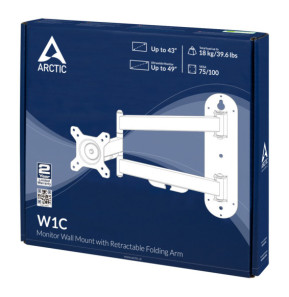 ARCTIC W1C 124,5 cm (49") Noir Mur (AEMNT00058A)