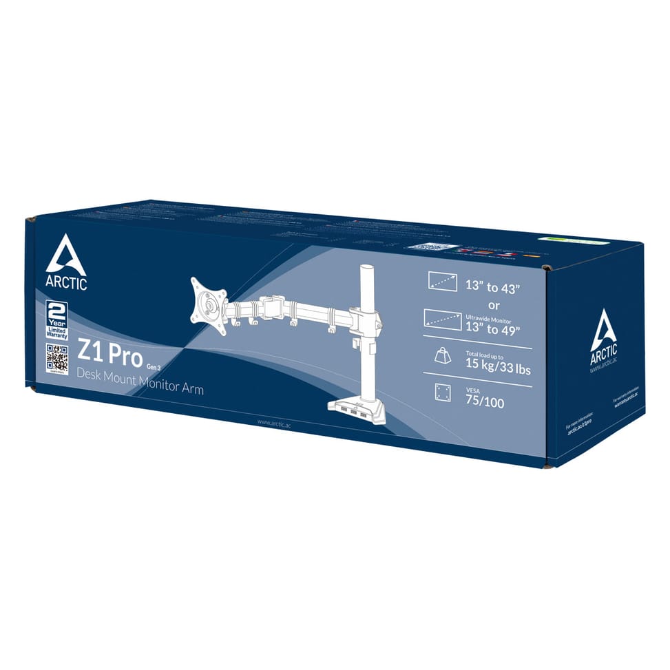 ARCTIC Z1 Pro (Gen 3) 124,5 cm (49") Noir Bureau (AEMNT00049A) — image 11