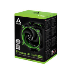 ARCTIC Freezer 34 eSports DUO Processeur Refroidisseur d'air 12 cm Noir, Vert (ACFRE00063A)