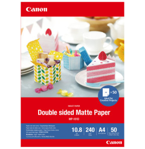 Canon Papier mat recto verso MP-101D, A4, 50 feuilles Papier mat recto verso  MP-101D, A4, 50 feuilles  (4076C005)