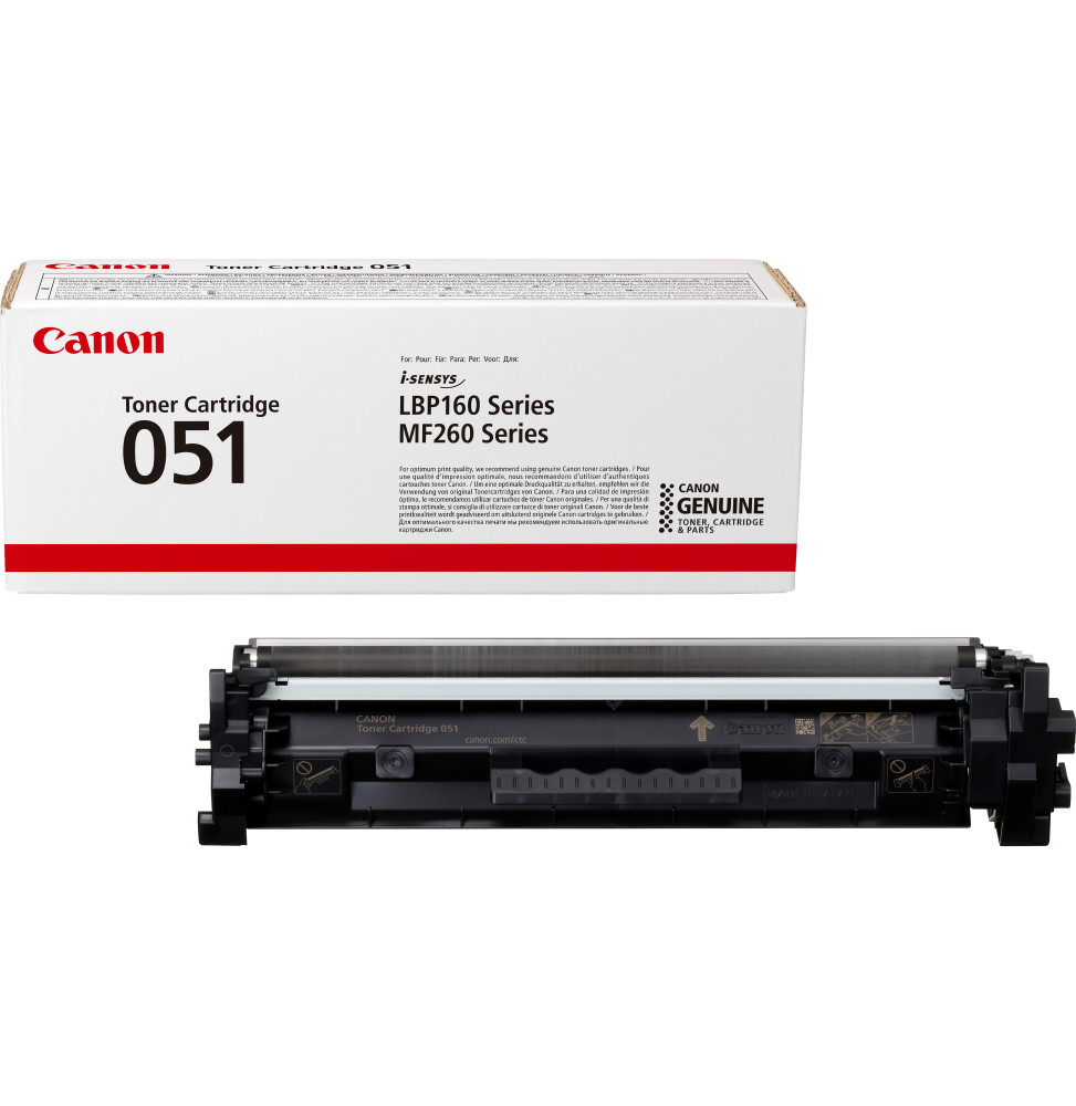 Canon Cartouche de toner 051, noir Cartouche de toner  051, noir  (2168C002)