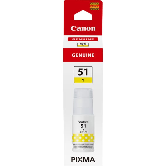 Canon GI-51Y, haut rendement, bouteille d'encre, jaune GI-51Y, haut rendement, bouteille d'encre, jaune (4548C001)