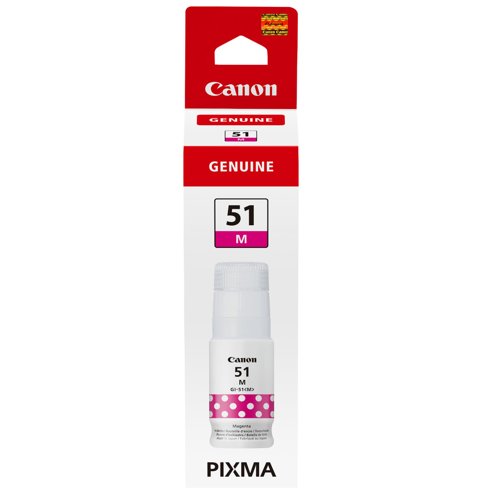 Canon GI-51M, haut rendement, bouteille d'encre, magenta GI-51M, haut rendement, bouteille d'encre, magenta  (4547C001)