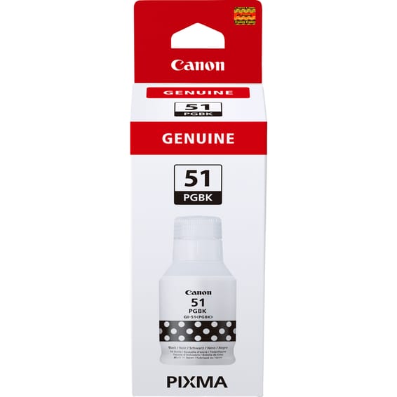Canon GI-51PGBK, haut rendement, bouteille d'encre, noir GI-51PGBK, haut rendement, bouteille d'encre, noir (4529C001)