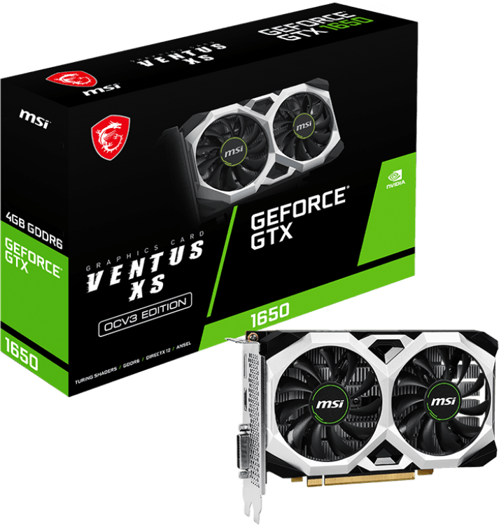 Carte Graphique MSI GeForce® GTX 1650 D6 VENTUS XS OCV3 (912-V812-004) — image 1