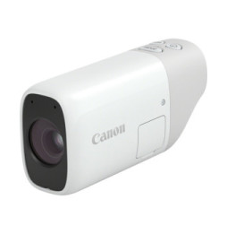 Canon PowerShot ZOOM, appareil photo compact monoculaire à téléobjectif, kit essentiel, blanc (4838C014)