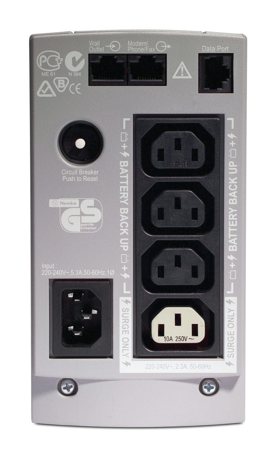 APC Back-UPS alimentation d'énergie non interruptible Veille 0,5 kVA 300 W 4 sortie(s) CA (BK500EI) — image 3
