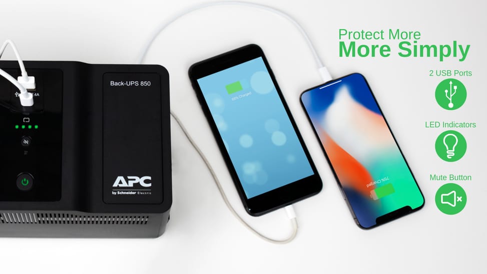 جهاز UPS Off-Line APC BE850G2-GR - 520 W / 850 VA - 8 مقابس FR + USB — صورة 5