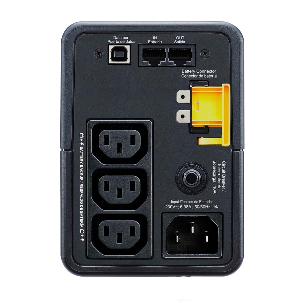 APC Back-UPS alimentation d'énergie non interruptible Interactivité de ligne 0,5 kVA 300 W 3 sortie(s) CA (BX500MI) — image 3