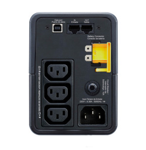APC Back-UPS alimentation d'énergie non interruptible Interactivité de ligne 0,5 kVA 300 W 3 sortie(s) CA (BX500MI)