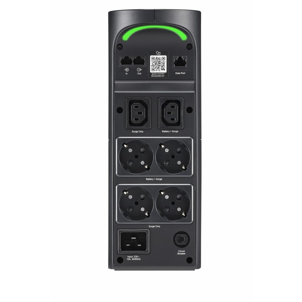 APC Back-UPS Pro BGM2200B-GR - 2200VA/1320 W, 4 prises Schuko et 2 prises C13, 3 chargeurs USB, port de données USB — image 3