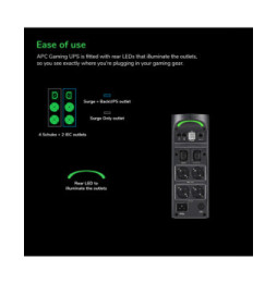 APC Back-UPS Pro BGM2200B-GR - 2200VA/1320 W, 4 prises Schuko et 2 prises C13, 3 chargeurs USB, port de données USB