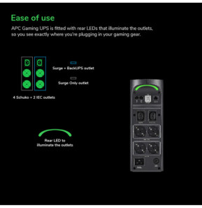 APC Back-UPS Pro BGM2200B-GR - 2200VA/1320 W, 4 prises Schuko et 2 prises C13, 3 chargeurs USB, port de données USB