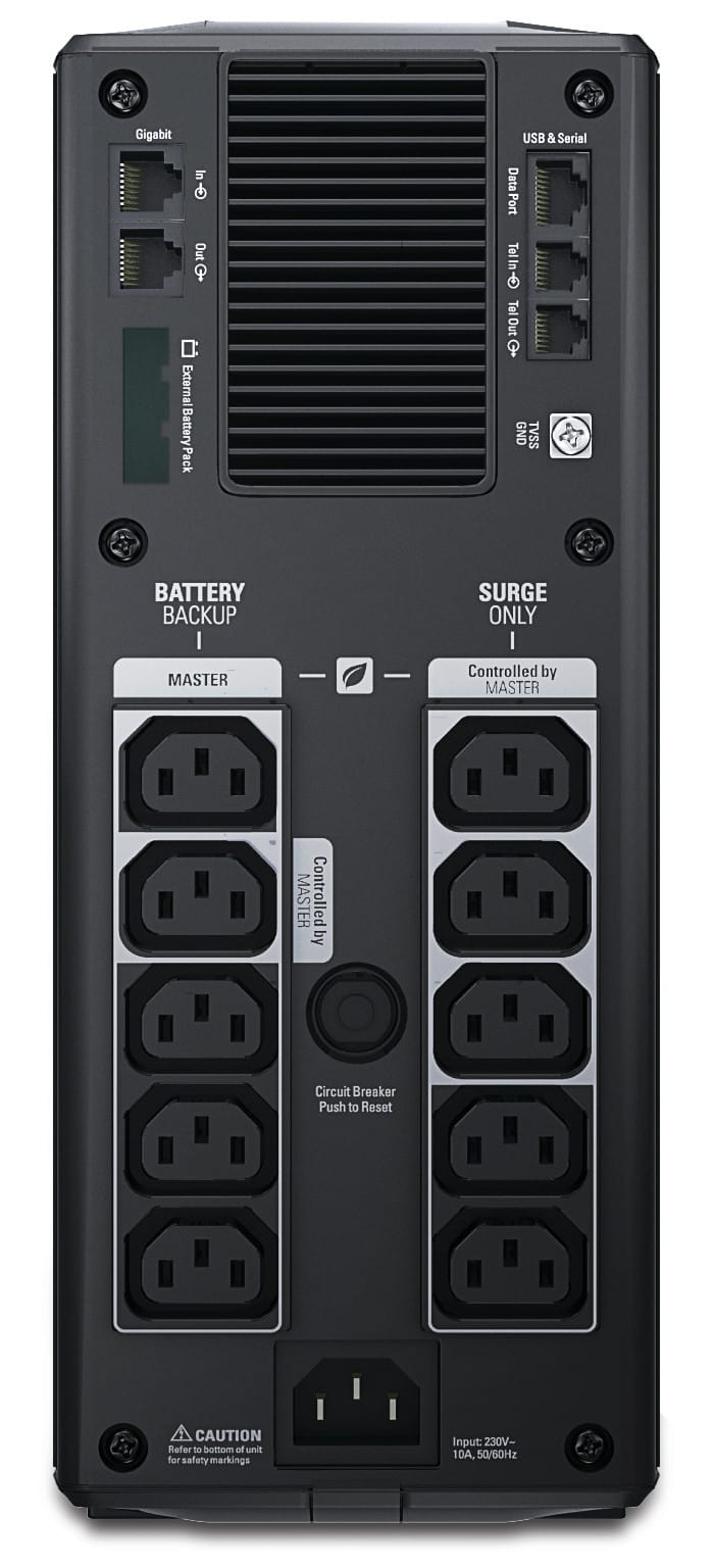 APC Back-UPS Pro alimentation d'énergie non interruptible Interactivité de ligne 1,5 kVA 865 W 10 sortie(s) CA (BR1500GI) — image 2