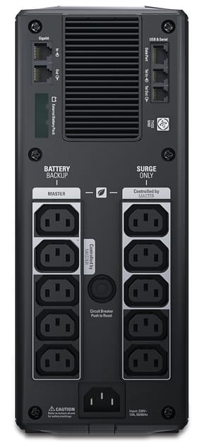APC Back-UPS Pro alimentation d'énergie non interruptible Interactivité de ligne 1,5 kVA 865 W 10 sortie(s) CA (BR1500GI) — image 2