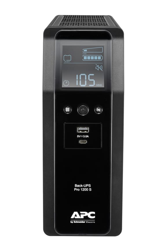 APC BACK UPS PRO BR 1200VA alimentation d'énergie non interruptible Interactivité de ligne 1,2 kVA 720 W 8 sortie(s) CA