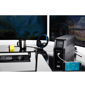APC BACK UPS PRO BR 1200VA alimentation d'énergie non interruptible Interactivité de ligne 1,2 kVA 720 W 8 sortie(s) CA