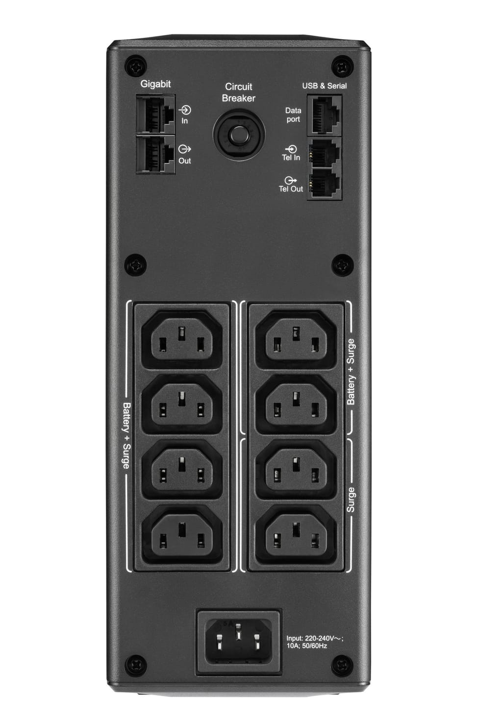 جهاز UPS تفاعلي خطي (Line-interactive) APC BR1300MI 1.3 kVA 780 W 8 مقابس تيار متردد (BR1300MI) — صورة 2
