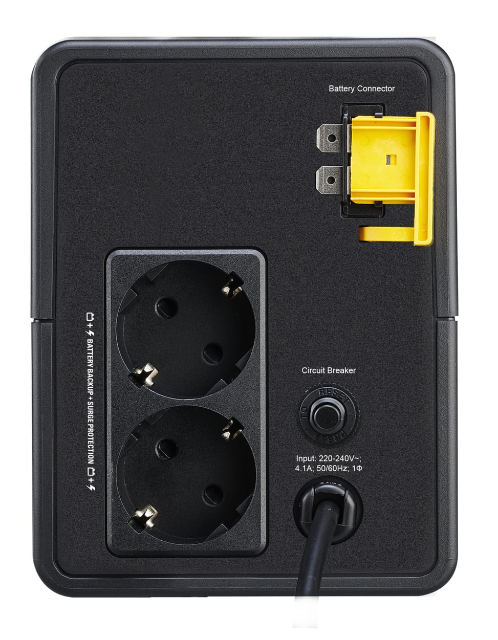 جهاز UPS تفاعلي خطي APC BVX900LI-GR 0.9 kVA 480 W بـ 2 مخرج تيار متردد (BVX900LI-GR) — صورة 2