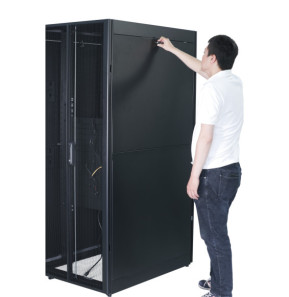 APC EASY RACK 600MM/42U/800MM WITH ROOF SIDE PANEL CASTORS FEET AND 4 BRACKETS NO BOTTOM BLACK Rack autonome Noir (ER6282)